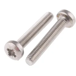 RS PRO, Schrauben, Schrauben Linsenkopf A4 Kreuz M4x25mm
