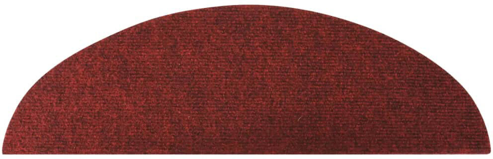 Symple Stuff Hixson Red Stair Tread Semi-Circle 17cm x 56cm