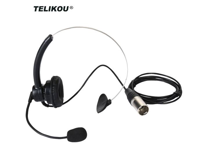 TELIKOU NE-11-Casque d'écoute à une oreille, super léger, mâle, cinq broches, interphone, dynamique ou avec microphone