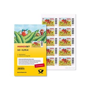 DeutschePost Briefmarken Set, 10 Stück à 95cent, Drache, Standardbrief/Postkarte, selbstklebend