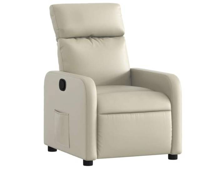 vidaXL Relaxsessel Creme Kunstleder
