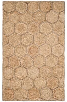SAFAVIEH Handmade Natural Fiber Kika Honeycomb Jute Rug