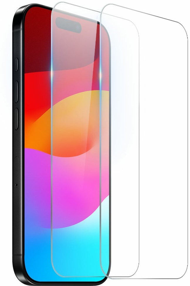 NORTHJO iPhone 18 Pro / 17 Pro Hærdet Skærmbeskyttelsesglas 0.3mm - 2 stk.