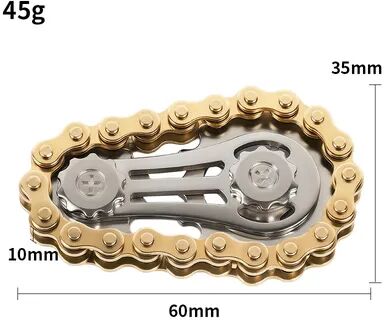 Lush Living Finds Fingertip Gyro Sprocket, Gear Sensory Toy For Anxiety Relief, ADHD & Autism Friendly gold