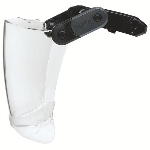 Uvex pronamic 9916001 Schutzvisier inkl. UV-Schutz, mit Antibeschlag-Schutz, mit Antikratz-Schutz Schwarz EN 166:2001, EN 170:2002