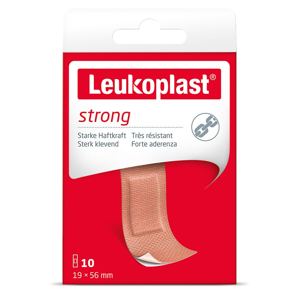 Leukoplast strong Strips 19x56 mm 10 St Pflaster