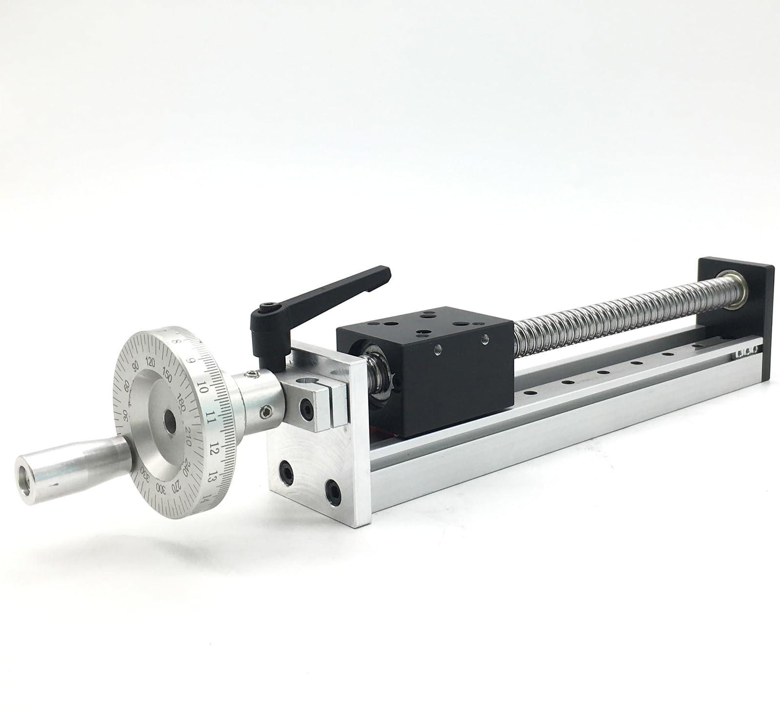 Manuelle Schiebetischplatte mit Kugelspindel, 200 mm, für CNC-Fräsen und 3D-Drucker