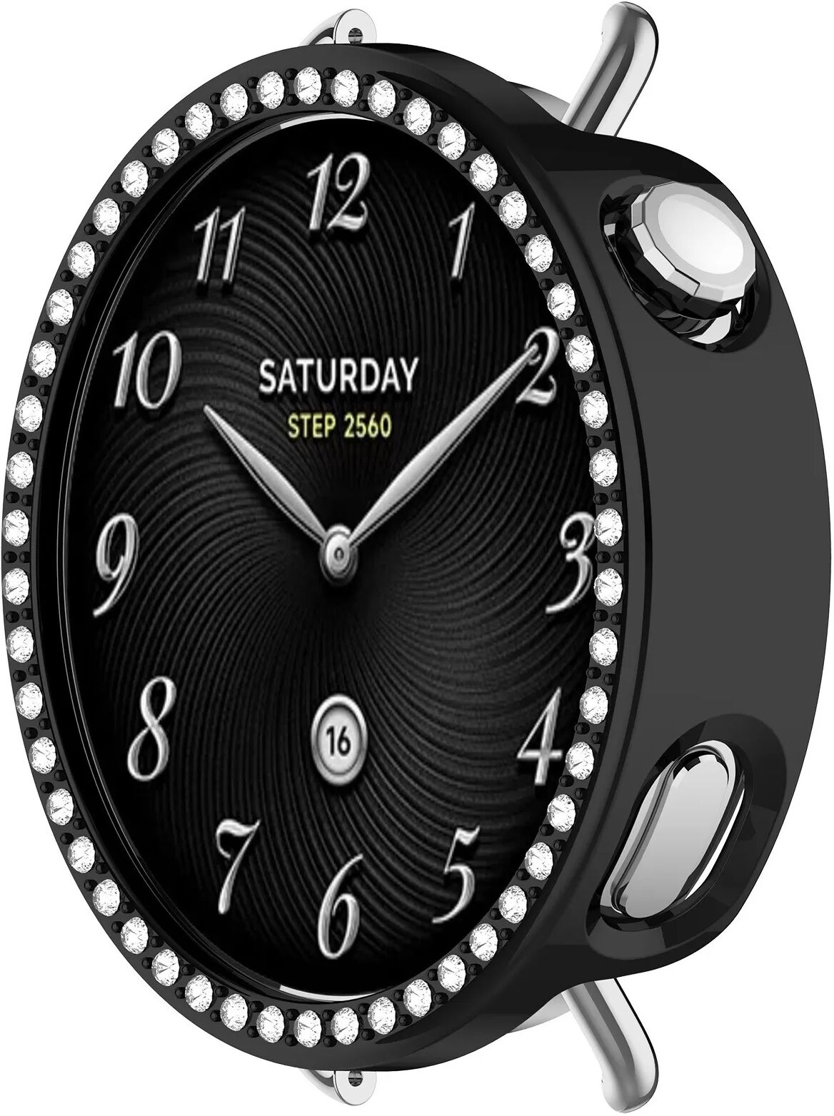 INF Xiaomi Watch S4 41mm Einzelne Reihe Diamant Hülle - Eleganter Schutz Schwarz