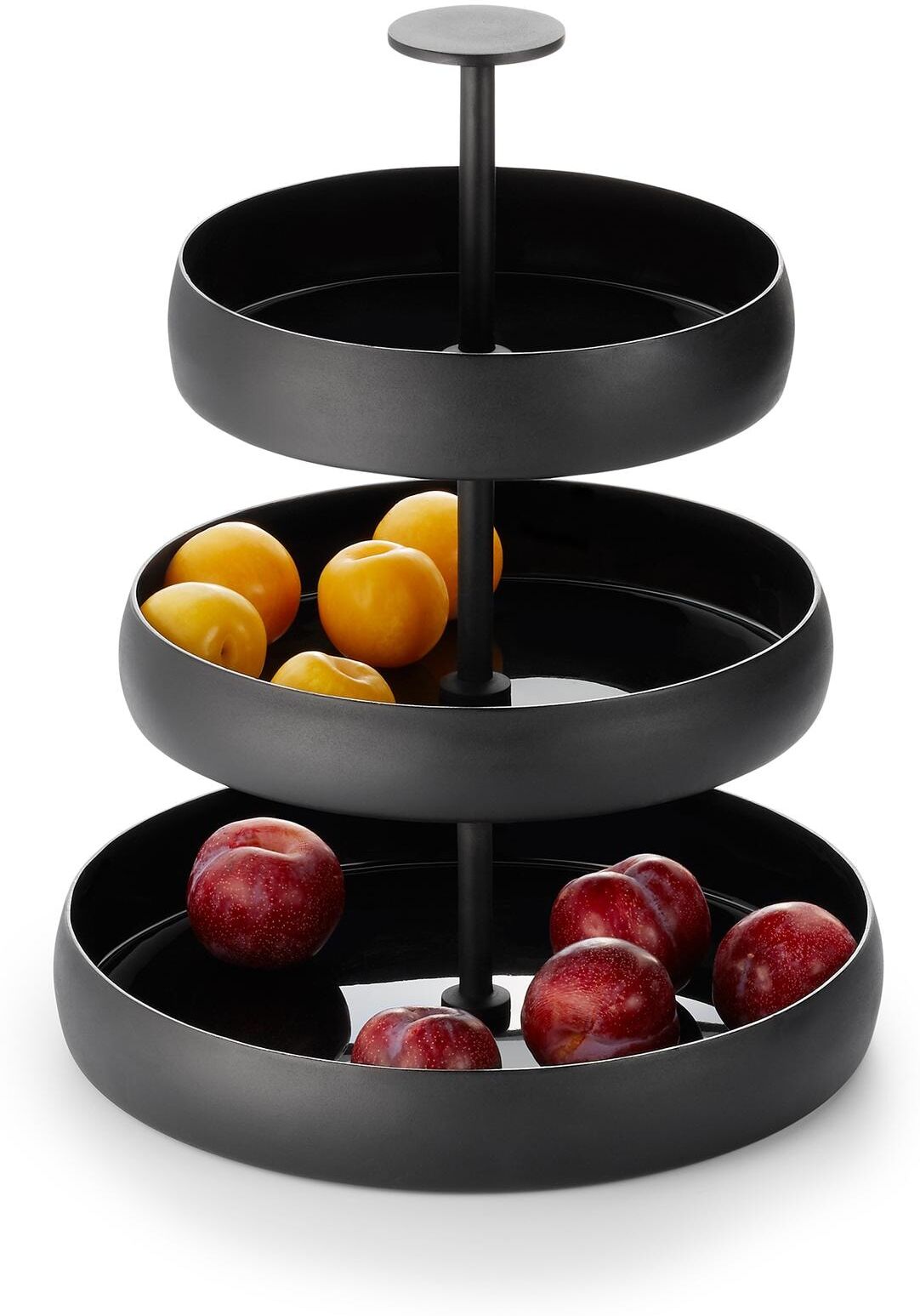 Etagere PHILIPPI "Negretto 31 x 31 x 42 cm", schwarz, Aluminium, Servierplatten, Etagere, Servier-Ständer schwarz Einheitsgröße