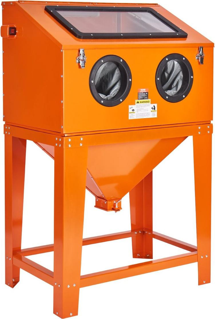 VEVOR Stralingscabine met stofafzuigsysteem, 90 gallon en 1,8 gallon inhoud