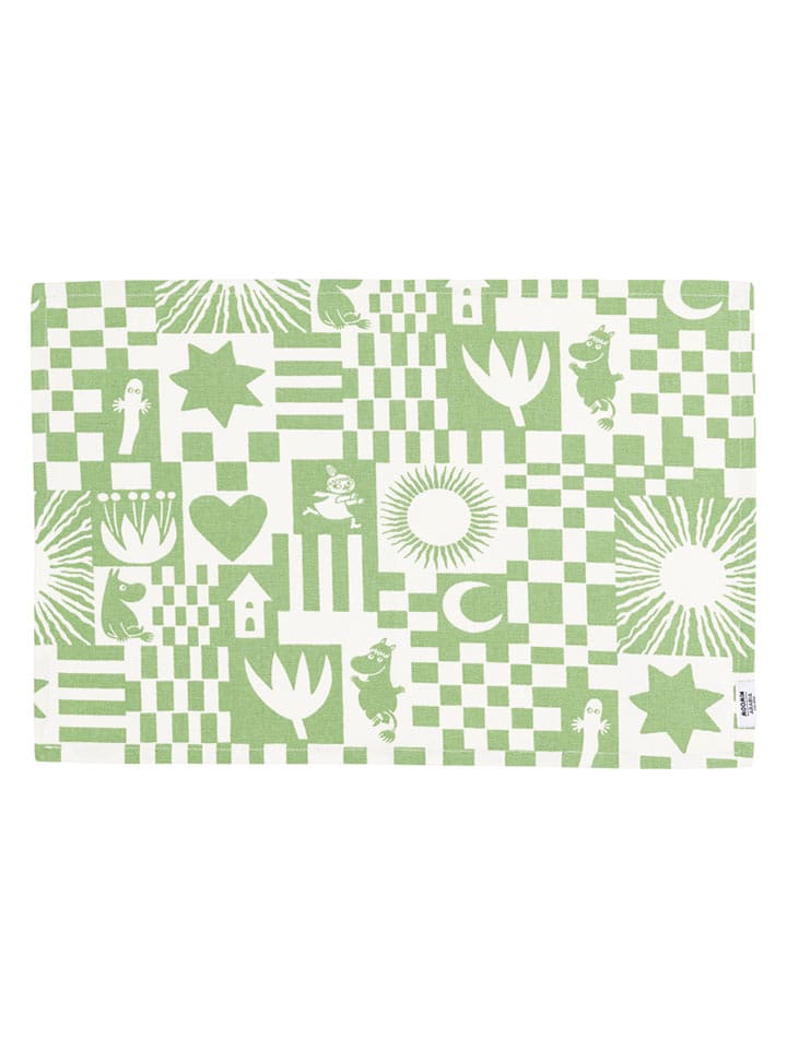 Moomin Tischset ''Party'' in Grün - (L)48 x (B)67 cm - onesize