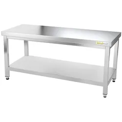 Edelstahl-Arbeitstisch Unterbau 1400 x 600 mm PREMIUM / GOLDINOX
