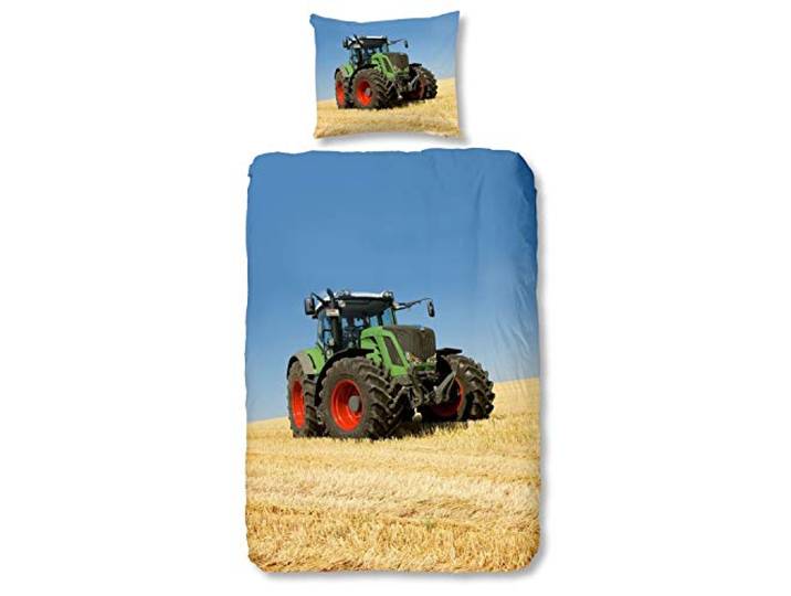Good Morning! 4208-P bettwäsche mit Traktor, 100% Baumwolle, Multi Colour,2 teilig, 200x135x0.5 cm