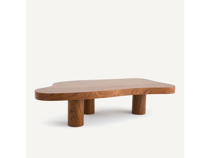 AM.PM Table basse en plaqué palissandre, Kopatine Marron Palissandre
