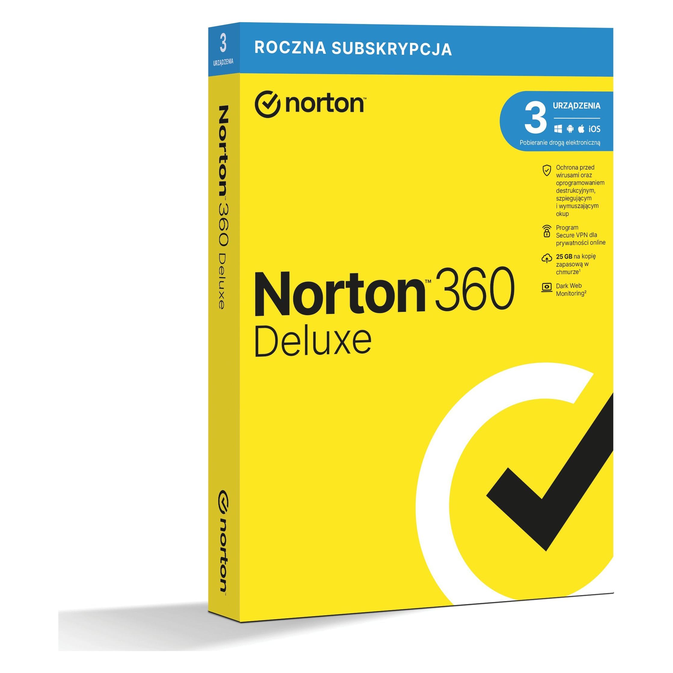 Norton 360 Deluxe 1 year(s) (1 User, 12 Monate) (21408734)