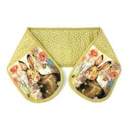 Alex Clark Art Ofenhandschuhe mit Hasen- und Mohnblumenmotiv (78544732)