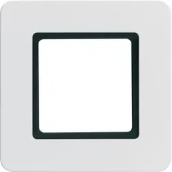 Berker Rahmen Q.7, 1-fach für LED-Beleuchtung durch LED-Modul (polarweiß samt)