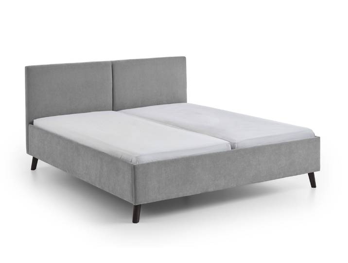Meise Möbel Piano Polsterbett schwarze Holzfuß
