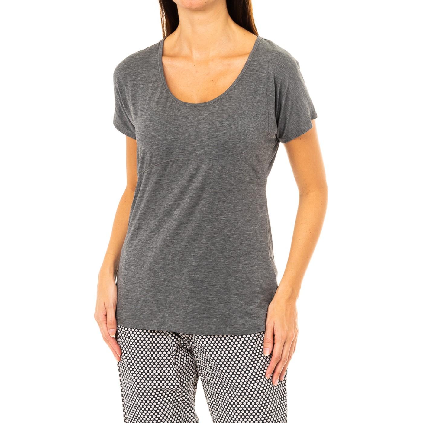 Kurzarm-T-Shirt mit Rundhalsausschnitt für Frauen UW0UW00103