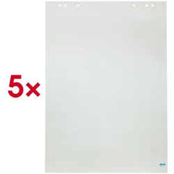 OTTO Office Flipchartblock »Recycling« blanko 5 Stück weiß, 65x98 cm
