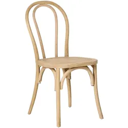 IB Laursen Wiener-Stuhl mit Holzsitz, stapelbar, 43 x 46 x 90 cm, natur