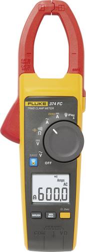 Fluke 374 FC Hand-Multimeter, Stromzange digital CAT III 1000 V, CAT IV 600V Anzeige (Counts): 6000