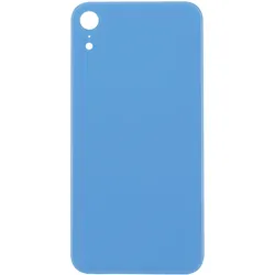 Blaue Glasabdeckung für Rückseite mit 3M Klebestreifen, passend für iPhone XR