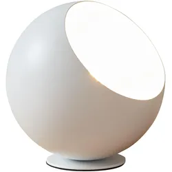 Lux.Pro, Tischlampe, Tischleuchte Lukkodso 1xE27 Ø20x20 cm Metall Weiss (E27)