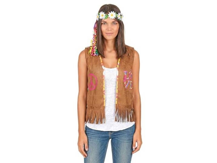 DEGUISE TOI - Hippie gilet voor vrouwen