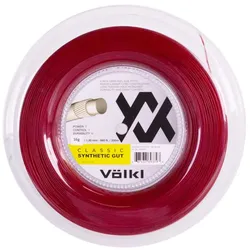 Tennissaite - Völkl - Classic Synthetic Gut - Rot - 200 m