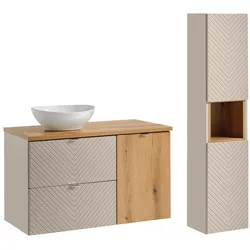 BADMÖBEL 100.4cm Manoa 2er-Set Kaschmir