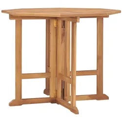 vidaXL Klappbarer Garten-Esstisch 90x90x75 cm Massivholz Teak