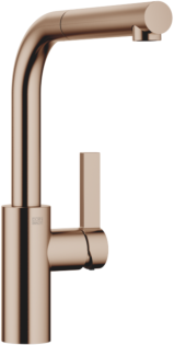 Dornbracht ELIO Pull-out Küchenarmatur 33840790-42 herausziehbar, Griff rechts, Ausladung 235mm, Bronze gebürstet