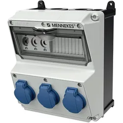Mennekes, Baustromverteiler, MEN 920001 Steckdosen-Kombination AMAXX (3x, CEE 7/3)