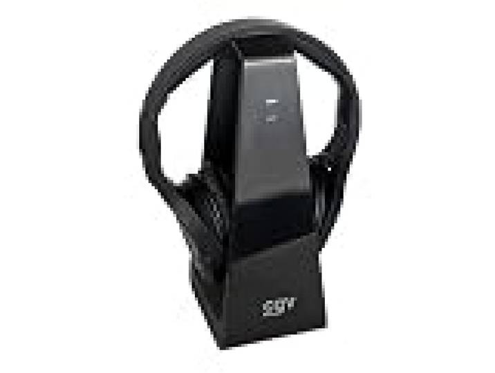 CGV HEL PRELUDE 2 casque TV-HiFi sans Fil (supra-auriculaire, transmission audio numérique (2,4GHz) avec station de recharge, 30m de portée) Noir