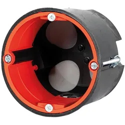 HW Gerätedose BS3500TC, für Holzbau Ø 68mm, t=62mm, mit Rohreinführung 4x M20 F-Tronic