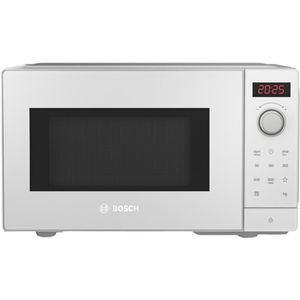 Bosch Mikrowelle Serie 2, FFL023MW0, 800 Watt, weiß, mit Drehteller, Garraum 20 Liter