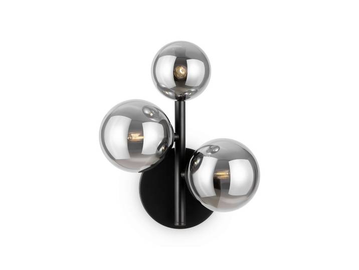 Wandleuchte Dallas Schwarz max. 28 Watt Wandlampe