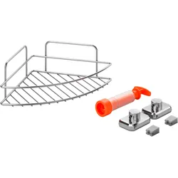 Metaltex Reflex LUXY VacuumFix Eckregal 1 Etage