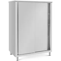Royal Catering Edelstahl-Geschirrschrank - 120 x 70 x 180 cm -