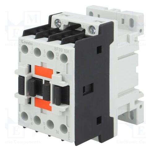 Lovato Electric Power contactor 9A 3P 24V AC 1Z 0R (BF0910A024) (1215539)