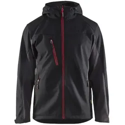 Softshelljacke "4753" - S - schwarz/rot