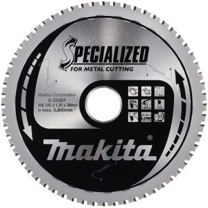 Makita Kreissägeblatt E-23357, 185 x 30 mm, 60 Zähne, für Metall