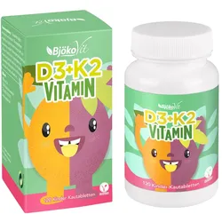Vitamin D3+K2 Kinder Kautabletten Vegan 120 St Kautabletten