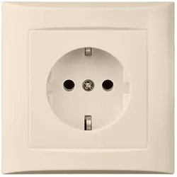 Elso 265024 Steckdose 16A Vollplatte Joy Steckklemme reinweiß