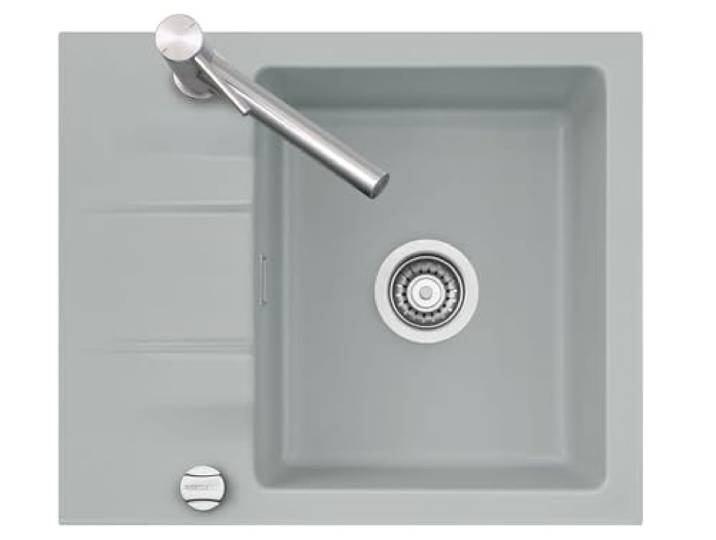 Systemceram Einbauspüle KeraDomo Genea 60 Excenterbedienung Sonder Titan 78