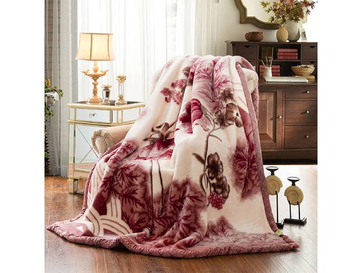 Couvertures Raschel Double Couche pour Lits, Jeté en Fausse Fourrure de Vison, Doux et Chaud, Épais, Moelleux, Microcarence, Peluche, Lestée, 150x200cm