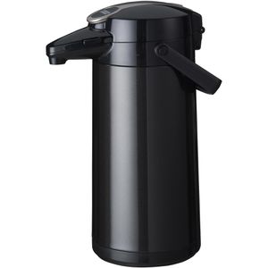 Bravilor-Bonamat Thermoskanne Furento, Kunststoff, Pumpkanne mit Edelstahlkolben, schwarz metallic, 2,2 Liter