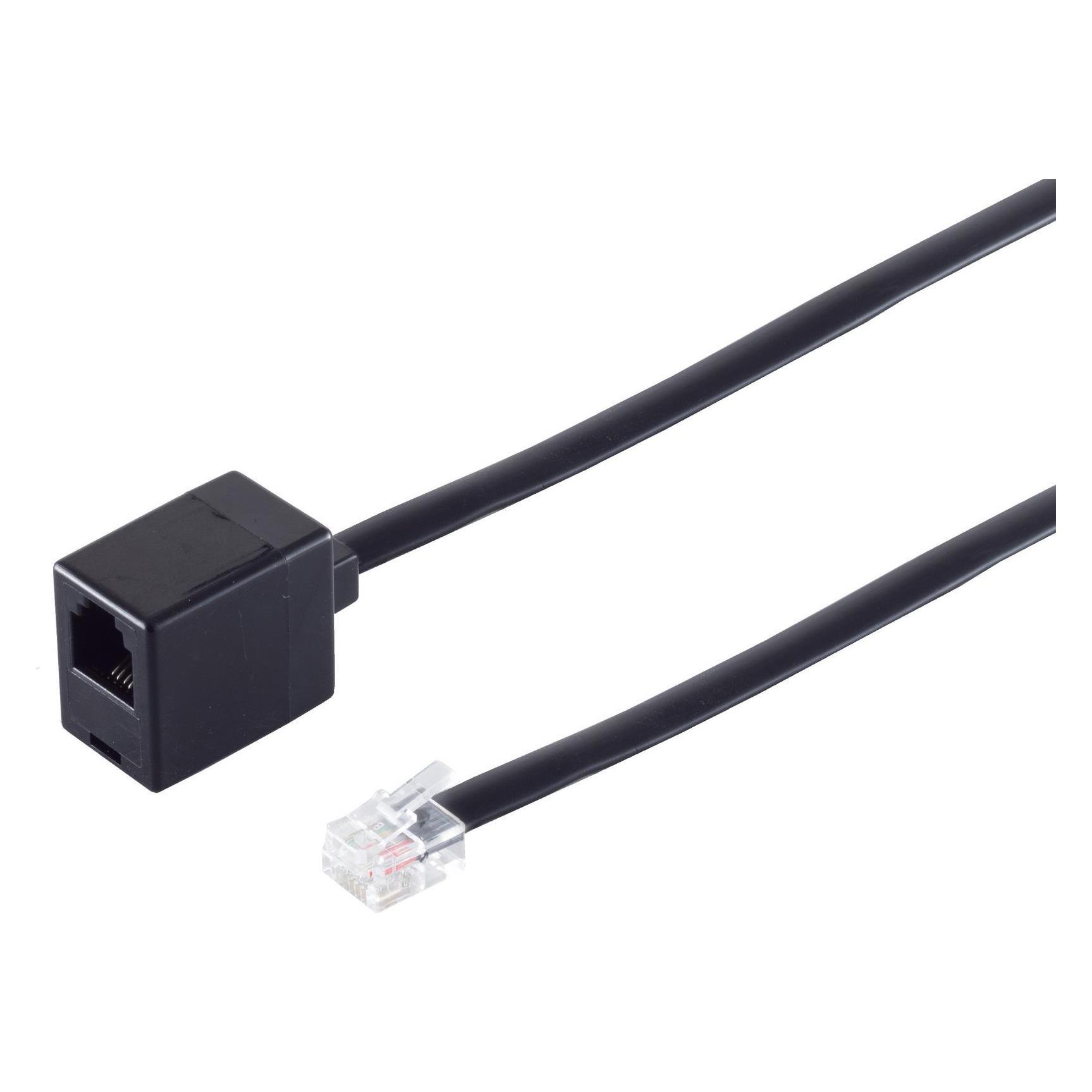 Shiverpeaks S/CONN maximum connectivity Modular RJ ISDN Telefon-Verlängerung-Western-Stecker 6/6 auf Western-Kup (70235-6/6)
