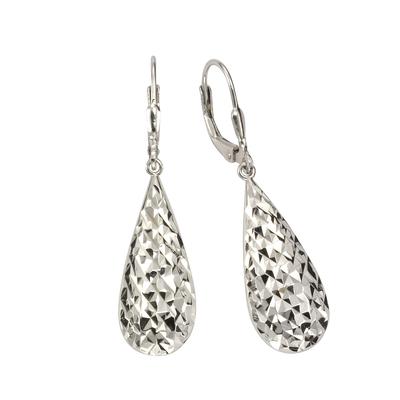 Paar Ohrhänger VIVANCE "925 Silber rhodiniert", weiß, Ohrringe, Damen, one-size, Silber 925 (Sterlingsilber)